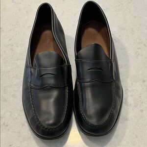 Bass Weejuns Black Leather Loafers 13 D Great Condition